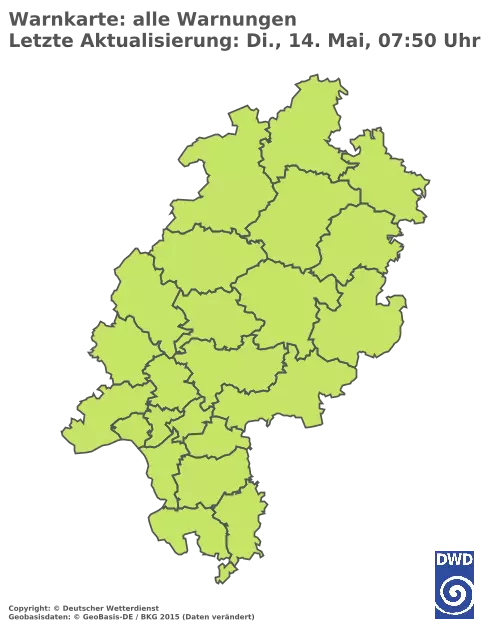 Aktuelle Wetterwarnungen für  Groß-Gerau